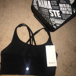 Brand New Lululemon Longline Energy Black Bra